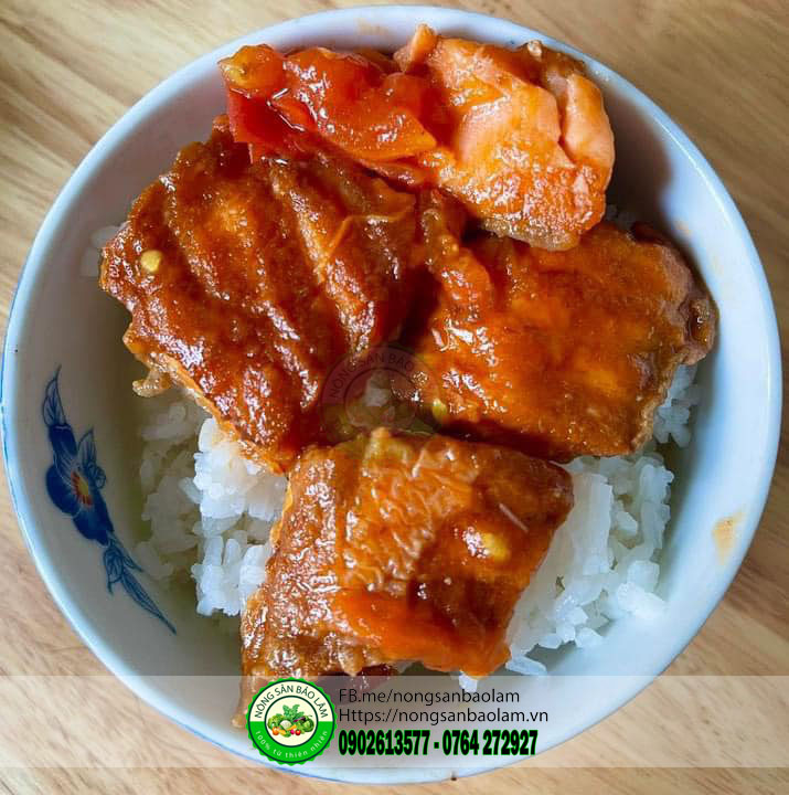 cá hồi vụn miếng không xương - bịch 500gr -nongsanbaolam 3
